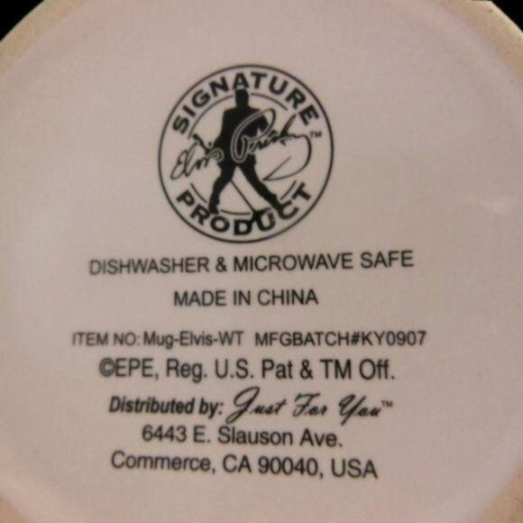 ELVIS PRESLEY Signature Coffee Mug Just For You - Picture 4 of 4